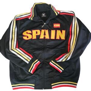 Spain Ghast Soccer Football Olympic Track Warm up Jacket Men's Size L 3594